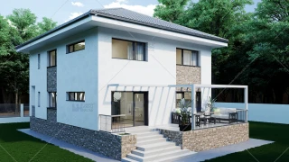 Proiect casa parter + etaj (200mp) - Noria Proiect casa parter + etaj (200mp) - Noria